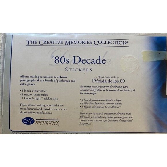 Creative Memories 80s DECADE Stickers BRAND NEW -1980s - Picture 4 of 5